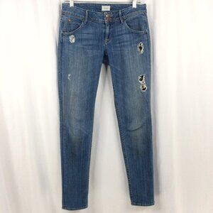 Hudson 26 Collin Skinny Ripped Pants Stretch Slim Jeans